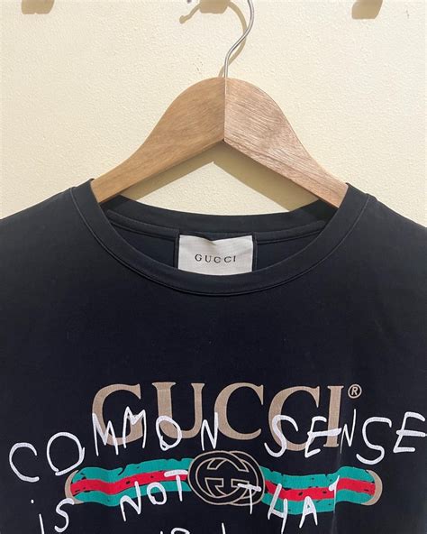 gucci common sense black|Gucci signature slogans.